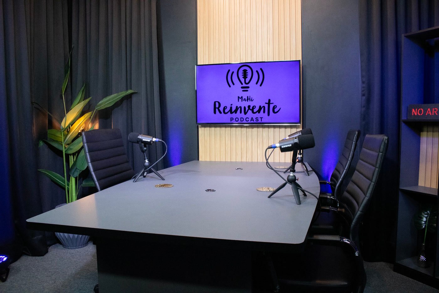 Estúdio de podcast Reinvente 5